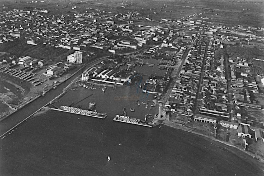Panorama sul Porto Viareggio Anno 1952