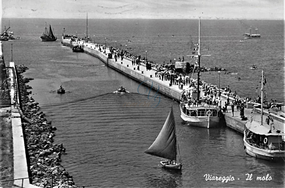 Molo e Canale Viareggio Anno 1953