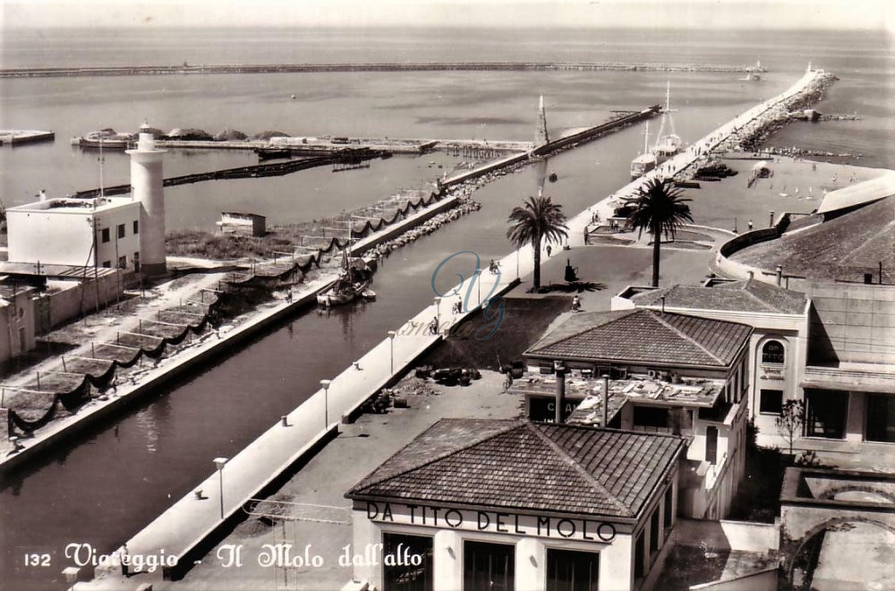 Panoramica sul Porto Viareggio Anno 1954