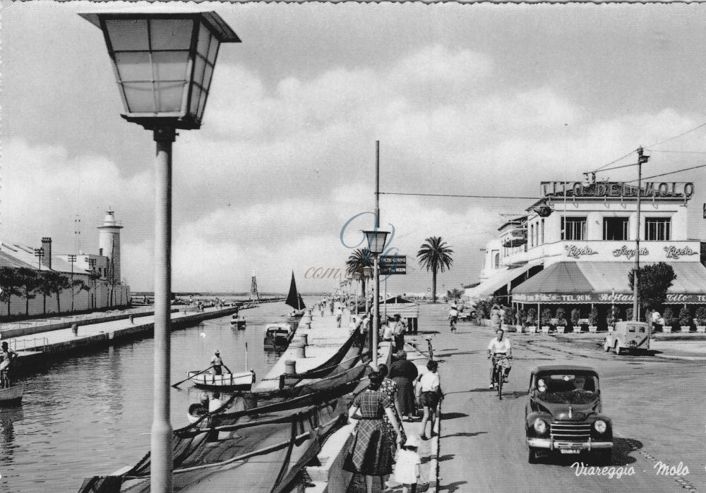 Lungo il Molo Viareggio Anno 1957