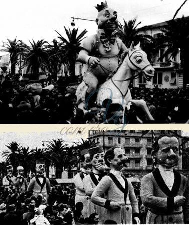 Re carnevale a cavallo Viareggio Anno 1957