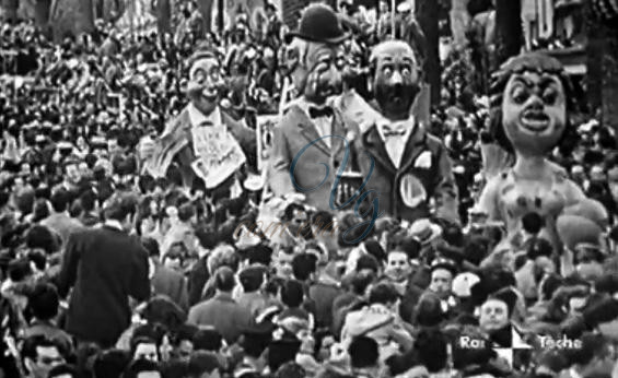 Maschere isolate Viareggio Anno 1958