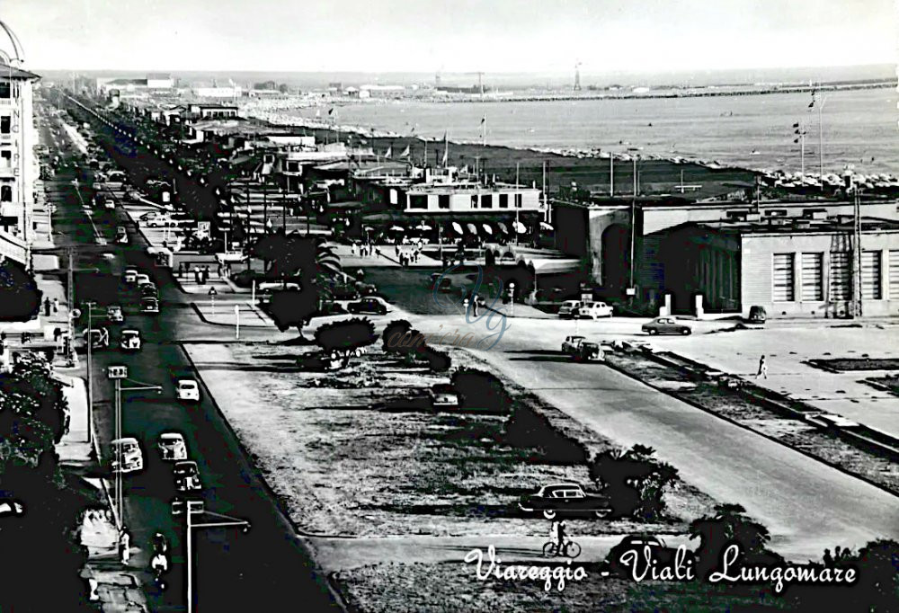 Viali lungomare Viareggio Anno 1958