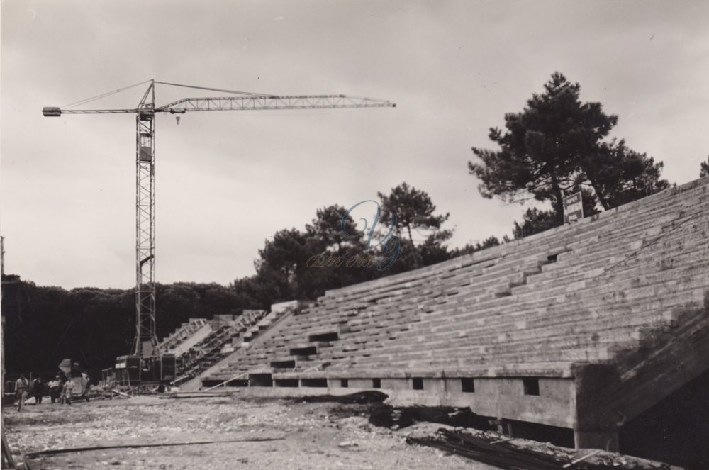 Costruzione dello stadio Viareggio Anno 1959
