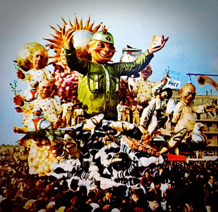 Carnevale al vertice Viareggio Anno 1960