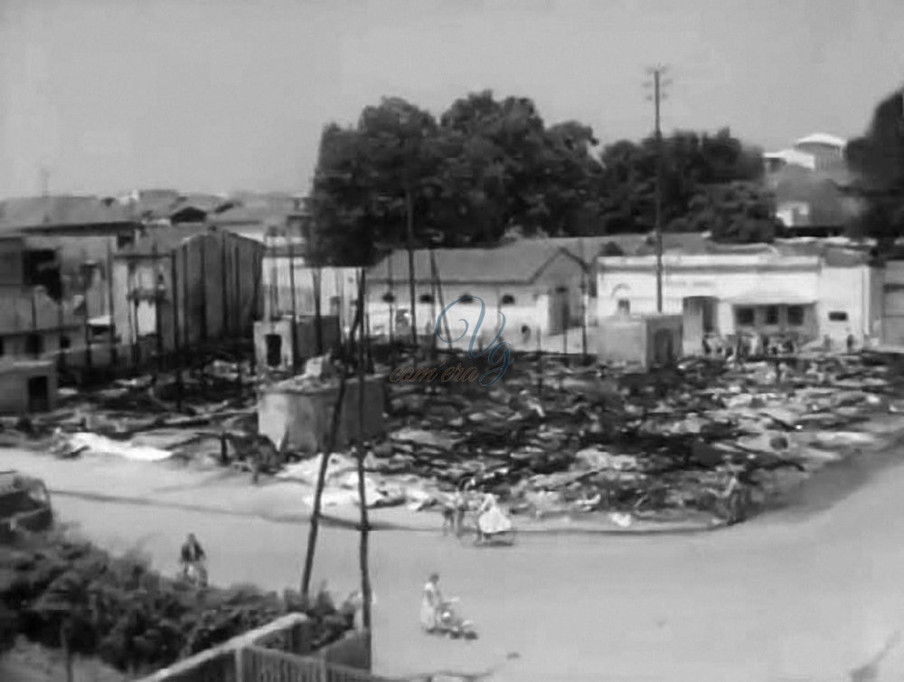 Incendio ai Baracconi Viareggio Anno 1960