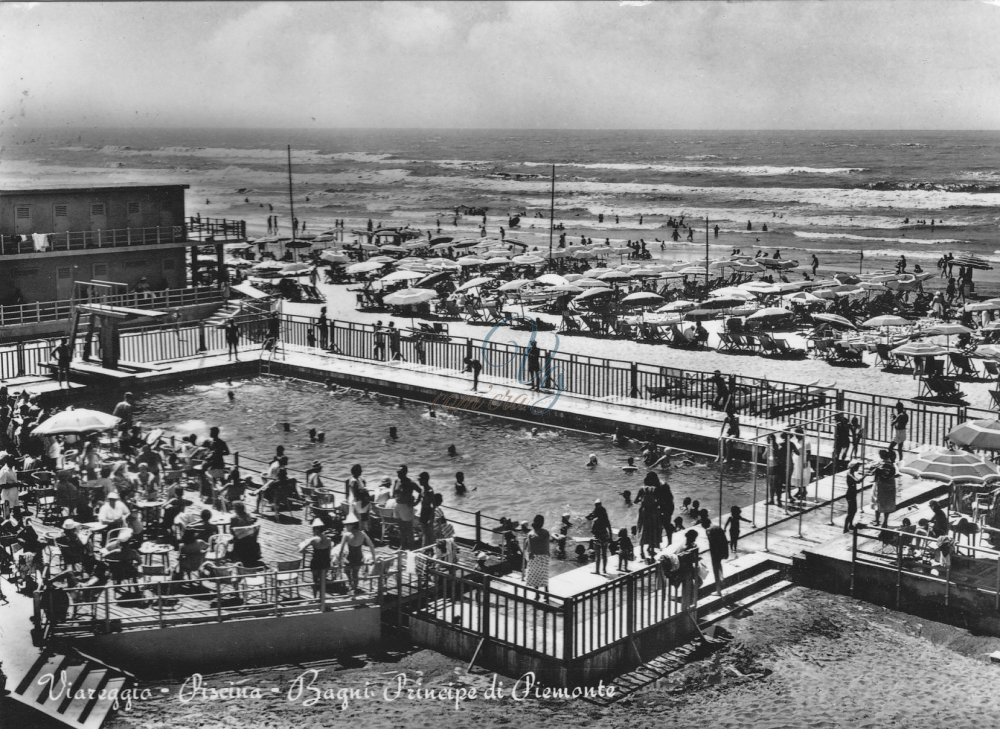 Piscina del bagno Principe di Piemonte Viareggio Anni '60