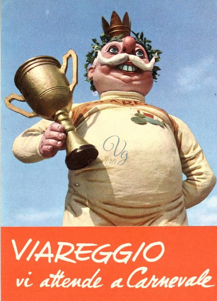 Cartolina pubblicitaria Viareggio Anno 1961
