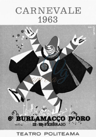 Cartolina pubblicitaria Viareggio Anno 1963
