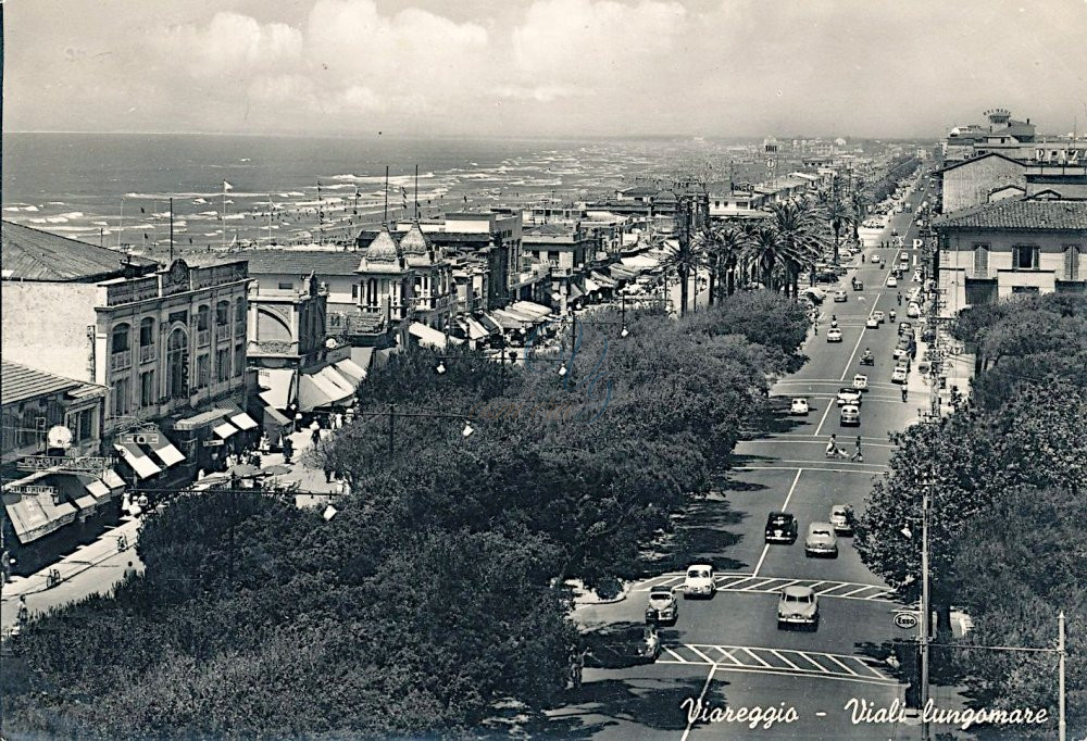 Viali lungomare Viareggio Anno 1963
