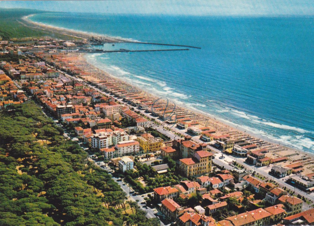 Panorama Passeggiata e mare Viareggio Anno 1965