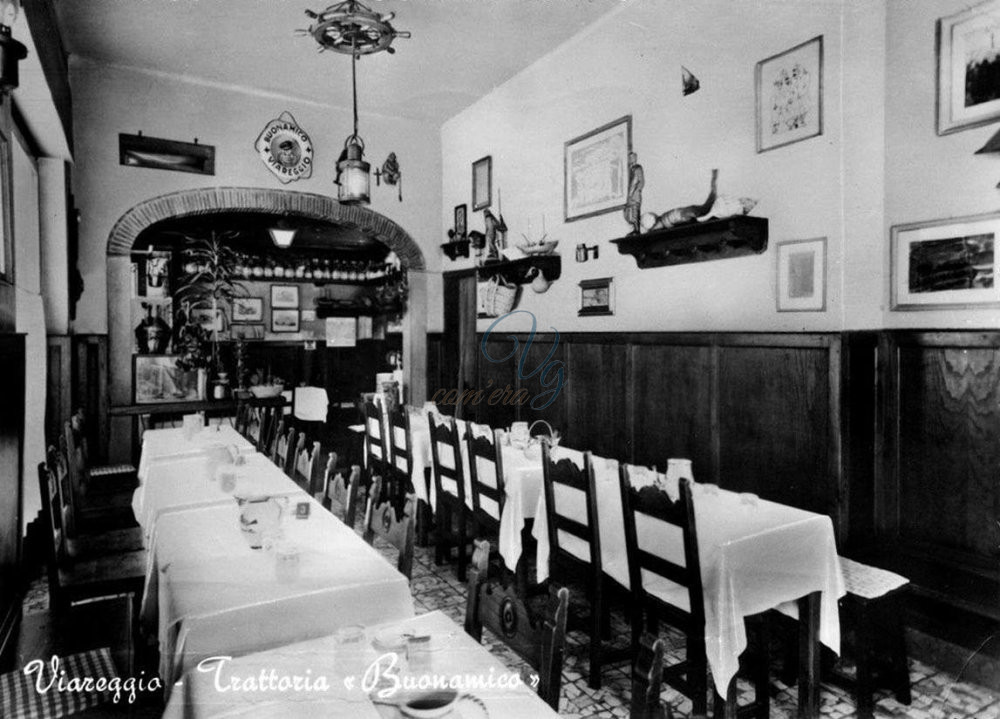 Trattoria Buonamico Viareggio Anno 1966