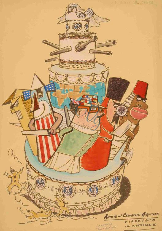 Bozzetto non ammesso Viareggio Anno 1969