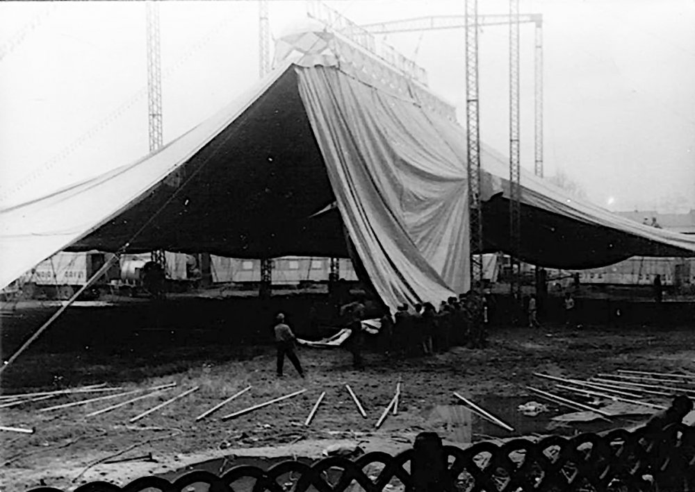 Allestimento del Circo Viareggio Anni '70