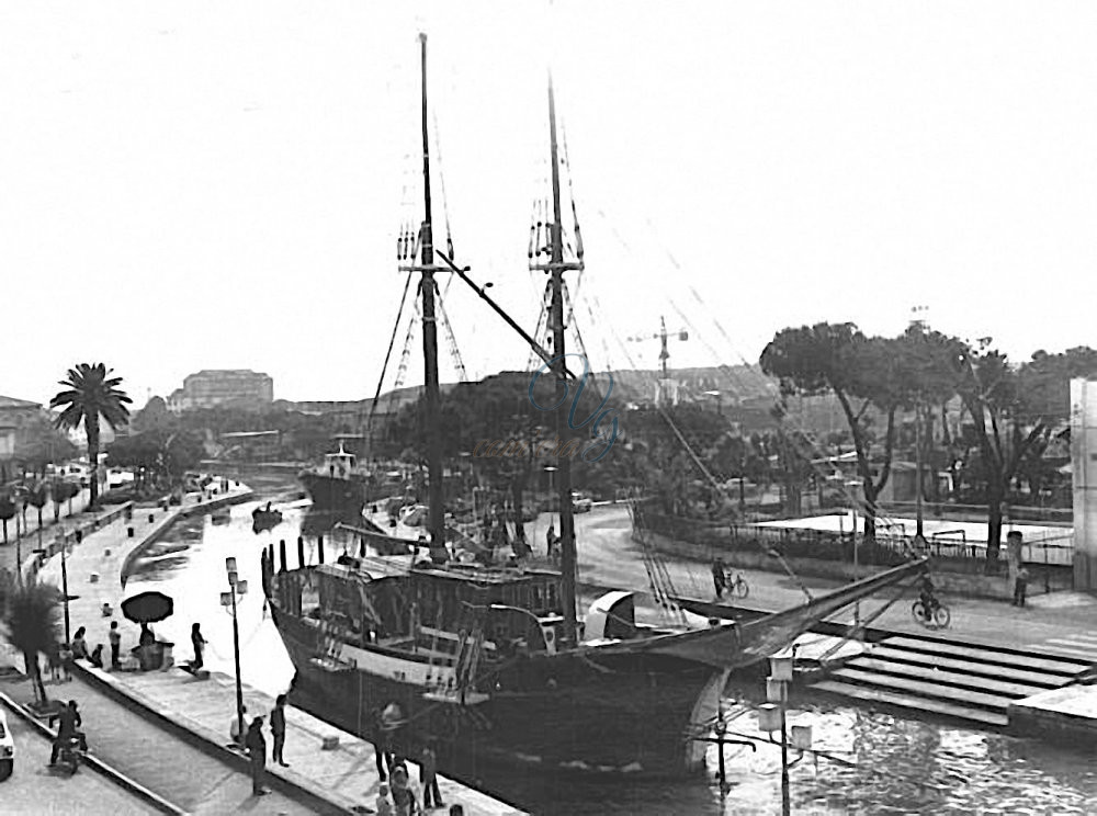 Un veliero nel Burlamacca Viareggio Anni '70