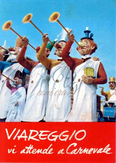 Cartolina pubblicitaria Viareggio Anno 1971