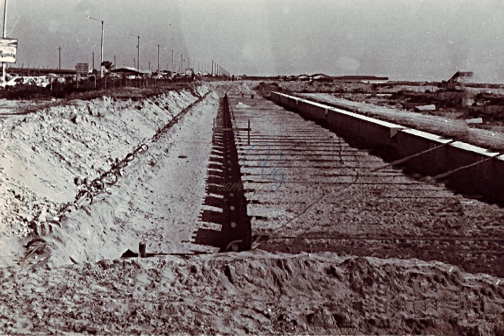 Lavori di banchimento Viareggio Anno 1971