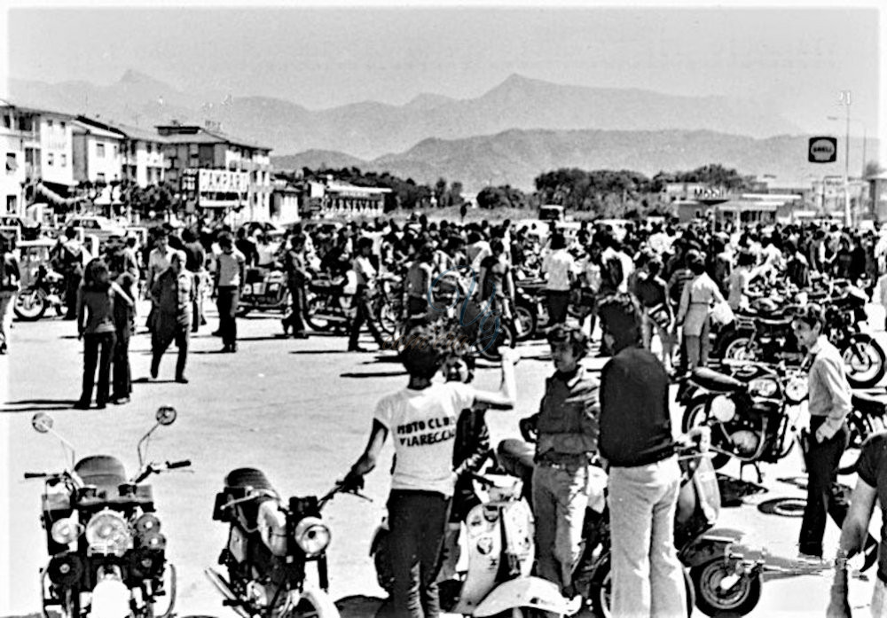 Raduno motociclistico Viareggio Anno 1972
