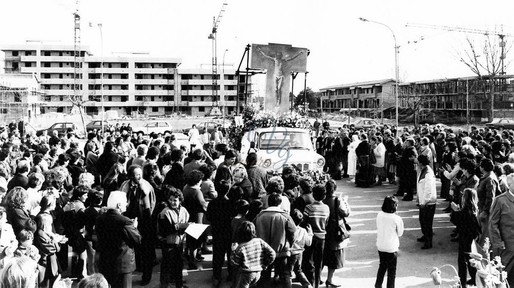 Arrivo del Crocifisso Viareggio Anno 1975