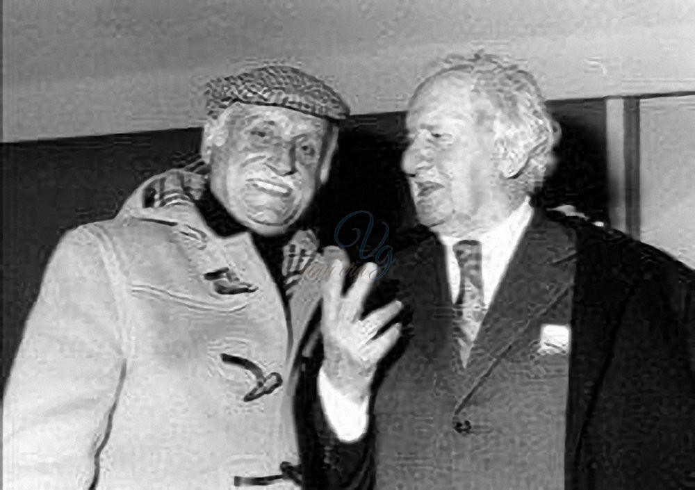 Mario Tobino con Egisto Malfatti Viareggio Anni '70