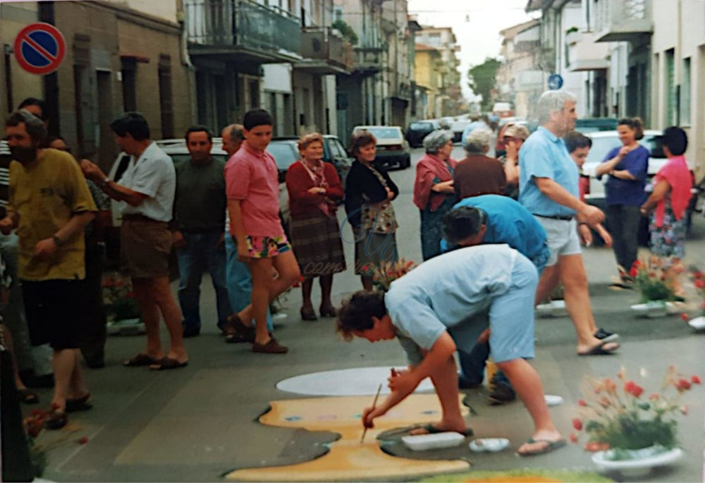 Preparazione Corpus Domini Viareggio Anni '80