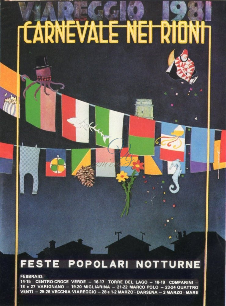 Carnevale dei Rioni Viareggio Anno 1981