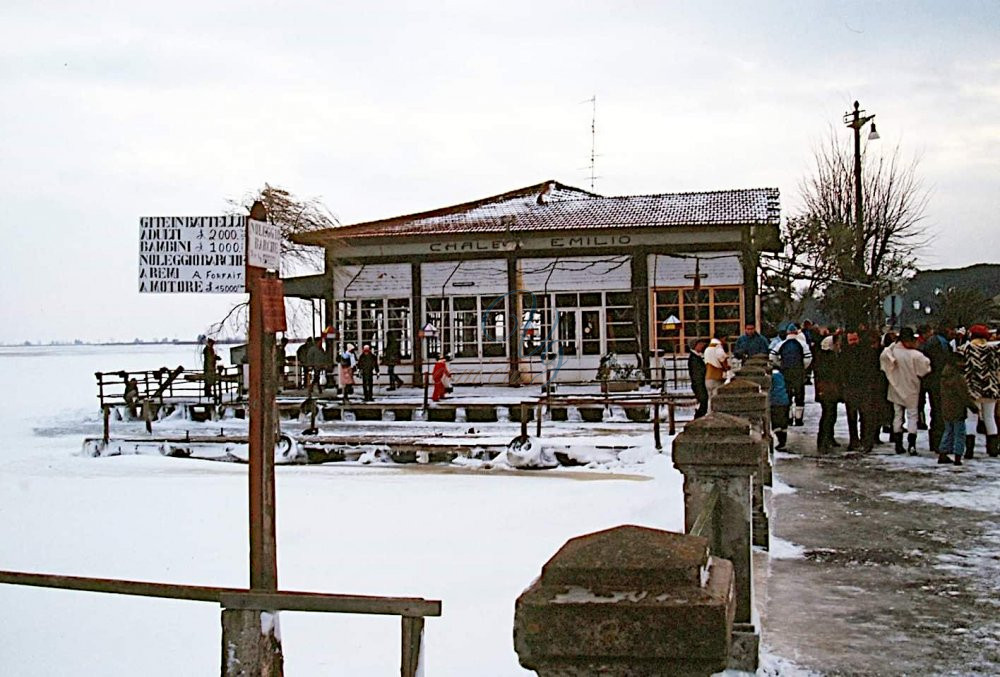 Lago ghiacciato Viareggio Anno 1985