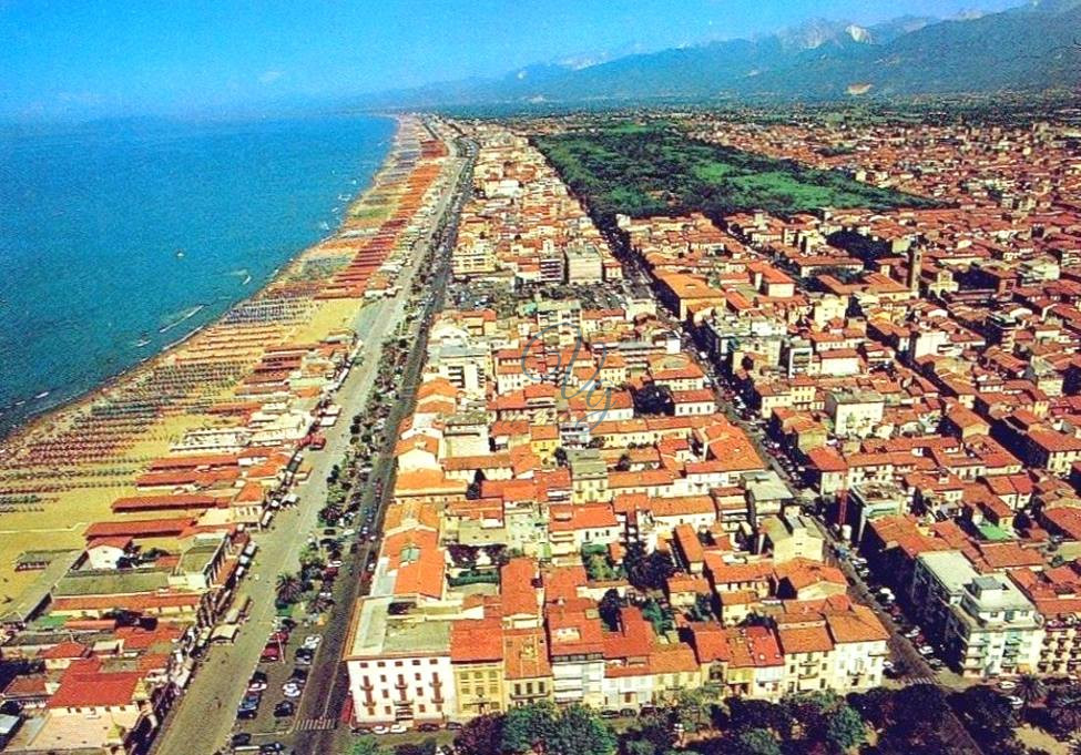 Veduta aerea Viareggio Anno 1989