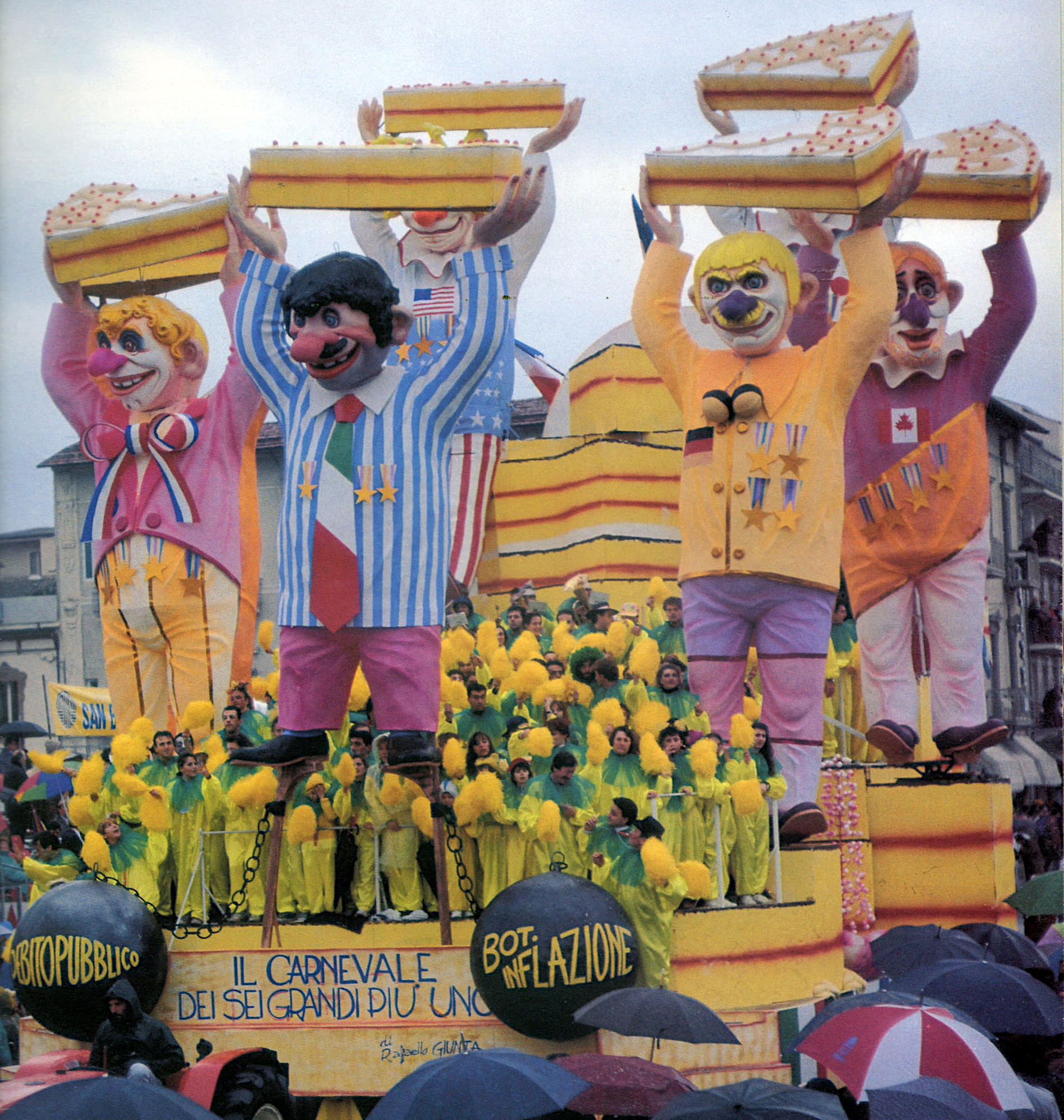 Il carnevale dei sei grandi più uno Viareggio Anno 1992
