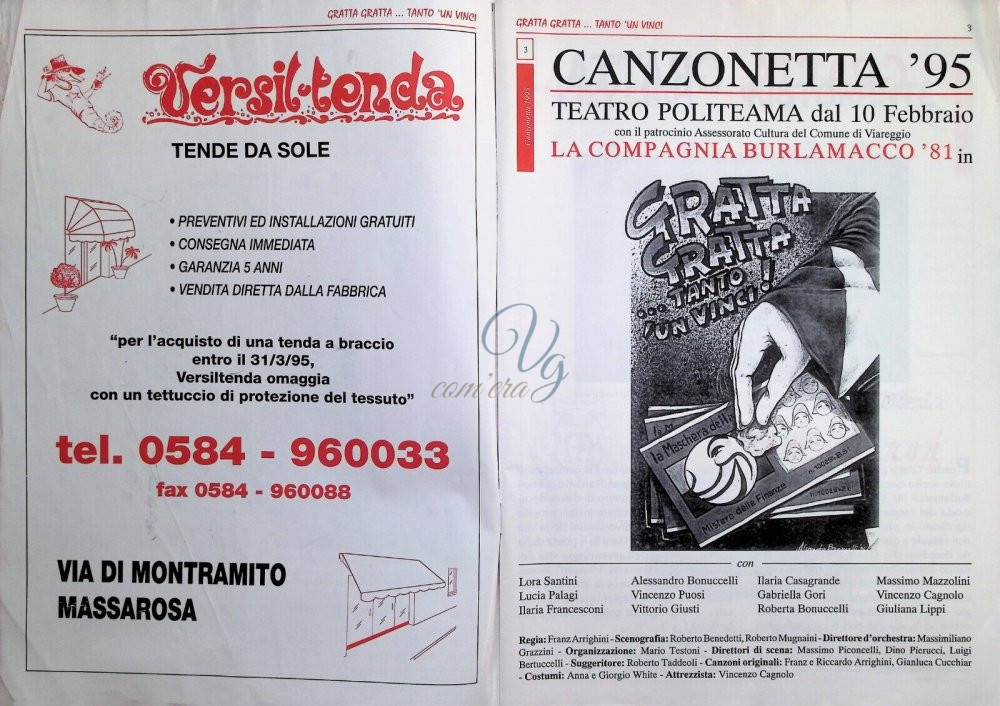 Canzonetta Viareggio Anno 1995