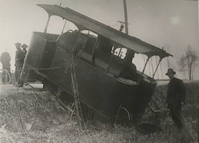 Deragliamento del trenino - Anno 1926