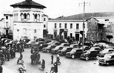 Piazza San Francesco e Battistero - Anno 1956