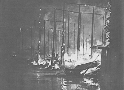 Incendio baracconi del Carnevale - Anno 1960