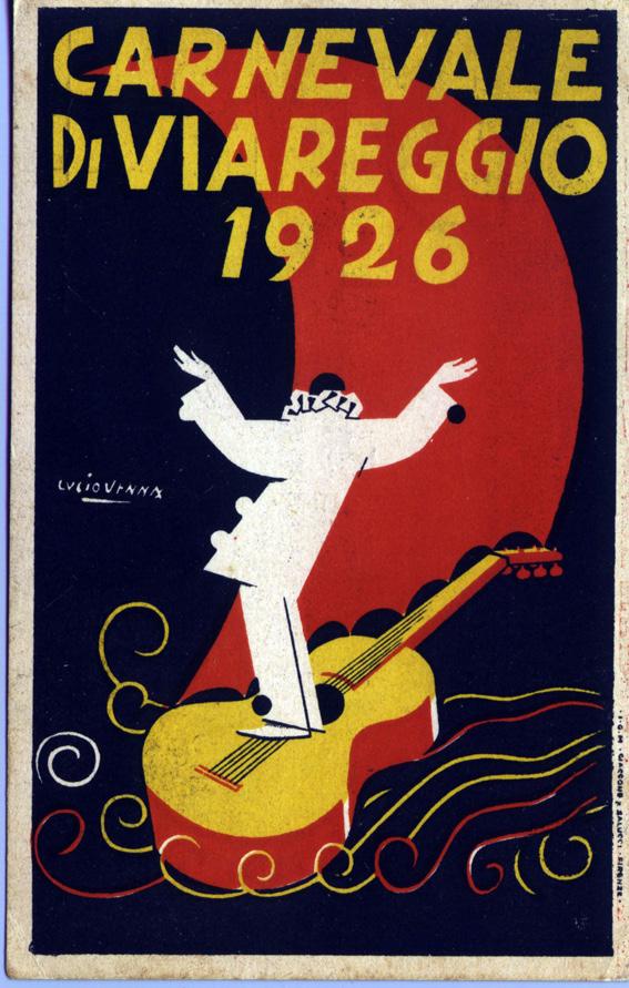 Manifesto ufficiale Carnevale di Viareggio 1926