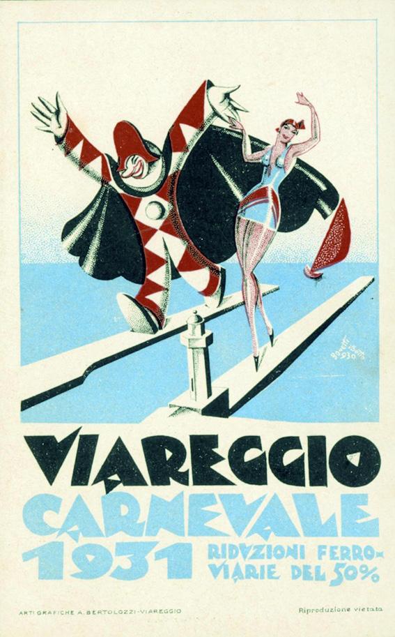 Manifesto ufficiale Carnevale di Viareggio 1931