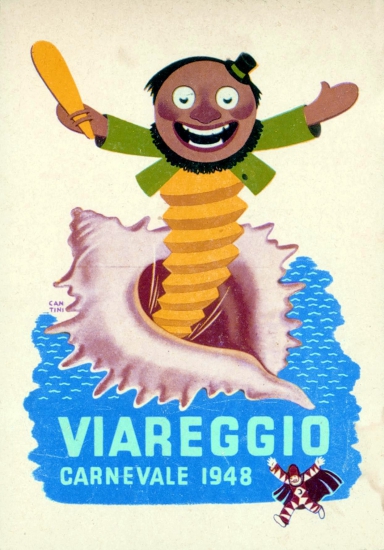 Manifesto ufficiale Carnevale di Viareggio 1948