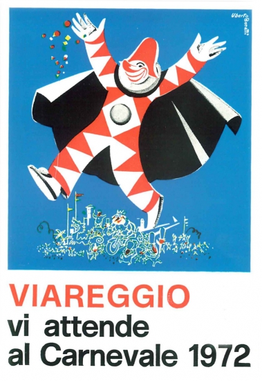 Manifesto ufficiale Carnevale di Viareggio 1972