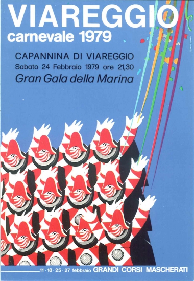 Manifesto ufficiale Carnevale di Viareggio 1979