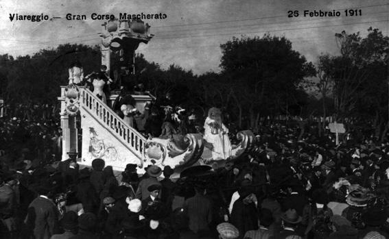 Le tentazioni di Satana di Alfredo Fontanini - Carri piccoli - Carnevale di Viareggio 1911