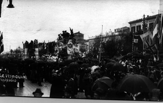 Le maschere d Italia al corso di Viareggio di Gino Bonuccelli - Carri piccoli - Carnevale di Viareggio 1921