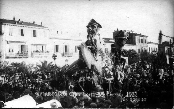 Le maschere toscane di Raffaello Tolomei - Carri grandi - Carnevale di Viareggio 1923