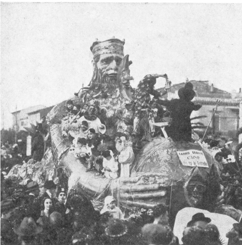 Caino che fa le frittelle di Giuseppe Venturini e Giulio Bellotti - Carri grandi - Carnevale di Viareggio 1925