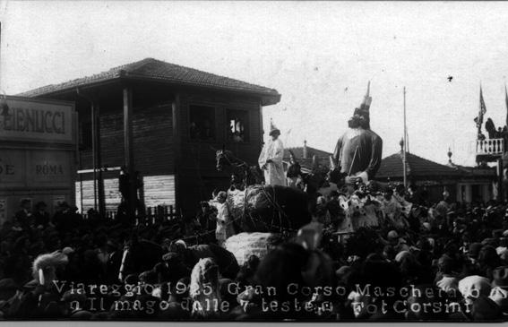 Il mago dalle sette teste di Guglielmo Reggiani - Carri grandi - Carnevale di Viareggio 1925