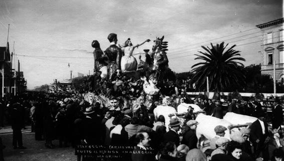 Tutto il mondo in allegria di Paolino Benedetti - Carri grandi - Carnevale di Viareggio 1925