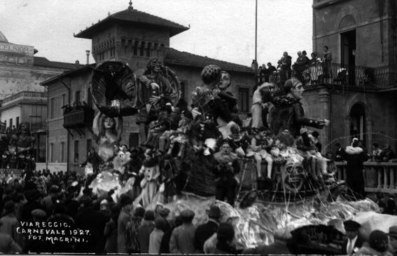 La beffa in pieno carnevale di Fabio Romani - Carri grandi - Carnevale di Viareggio 1927