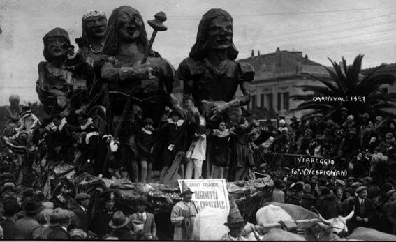 La reginetta del carnevale di Eugenio Poletti - Carri grandi - Carnevale di Viareggio 1927