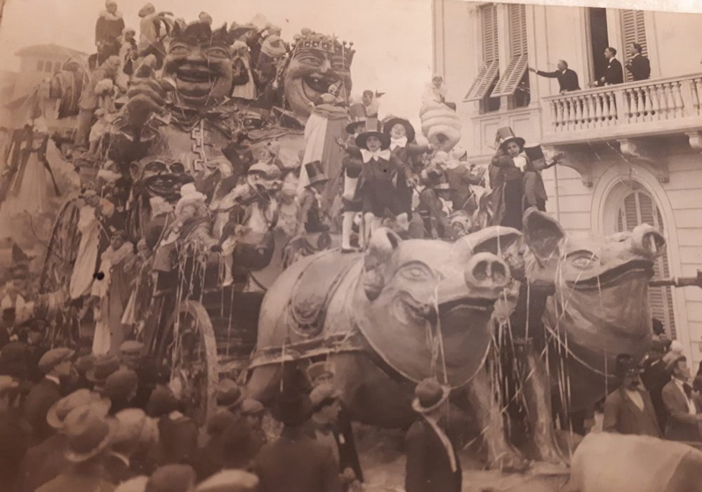 L’ultima pazzia del carnevale di Alfredo Pardini - Carri grandi - Carnevale di Viareggio 1927