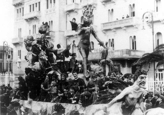 Plutone e Proserpina di Manfredi - Carri piccoli - Carnevale di Viareggio 1927