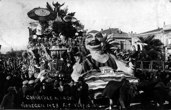 Carnevale ai bagni di Alfredo e Michele Pardini - Carri grandi - Carnevale di Viareggio 1928