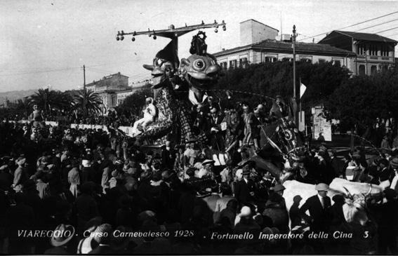 Fortunello imperatore di Michelangelo Marcucci - Carri piccoli - Carnevale di Viareggio 1928